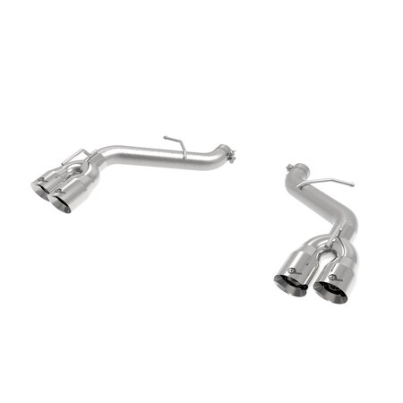 Afe Stainless Steel, Without Muffler, 3Inch Diameter Pipe, Dual Exhaust With Quad Exit, Rear Exit, 4Inch 49-44119NM-P